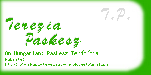 terezia paskesz business card